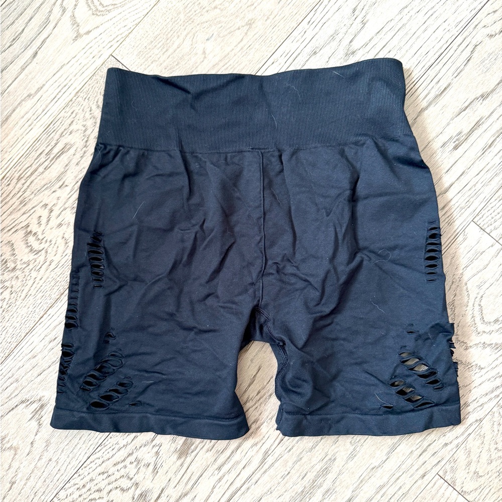 Black biker shorts